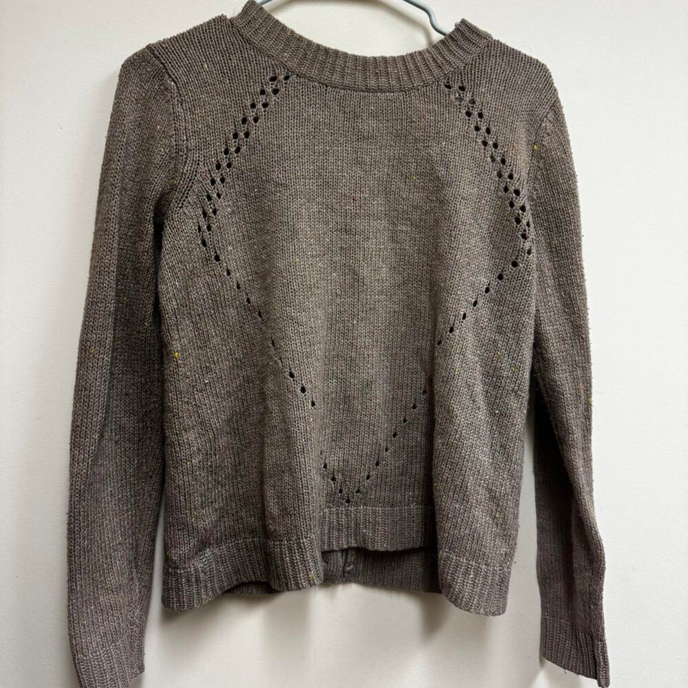 Forever 21 Tan Knit Sweater  Button-Up Back / Cardigan – Size Small
